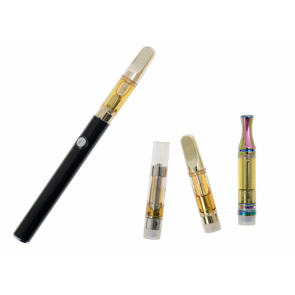 Four dab pens on a white background