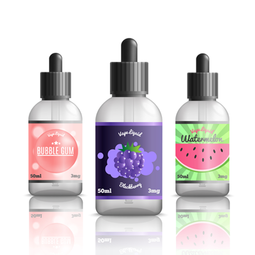 Vape juice bottles