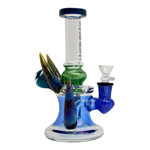 Glass Spike Horn Dab Rig Bong By Cheech