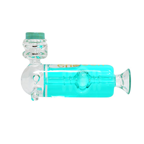 Blue Liquid Filled Glass Pipes