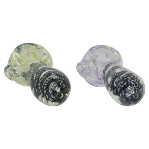 Black Spiral Spoon Pipe Mouthpiece