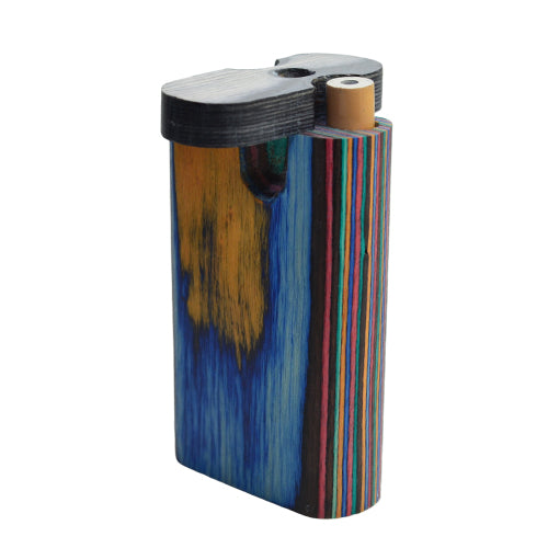 Mini Wooden Dugout Pipe Mixed Color