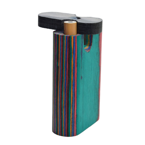 Mini Wooden Dugout Pipe Multi Color