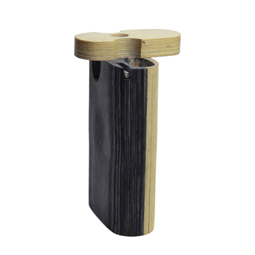 Mini Wooden Dugout Pipe Two Toned Wood
