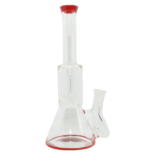 Red Glass Perculator Dab Rig