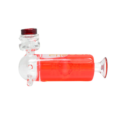 Red Liquid Filled Glass Pipes