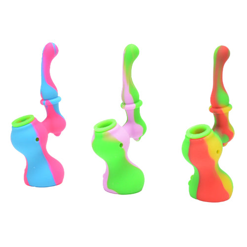 Three Different Sherlock Silicone Bubbler Pipes