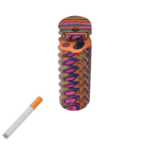 wooden dugout with bat pipe top view
