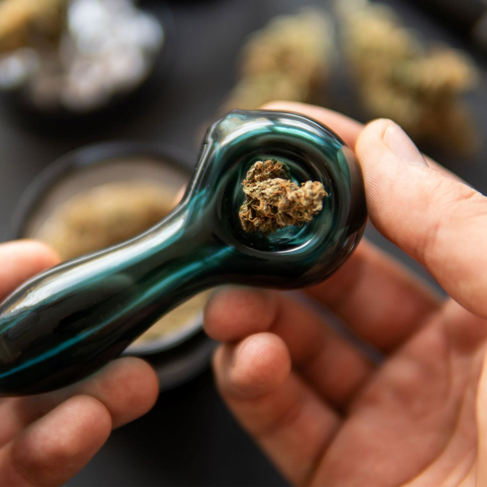 Herb in a smoking pipe