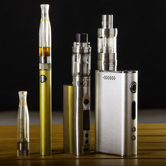 Vape pens on a table