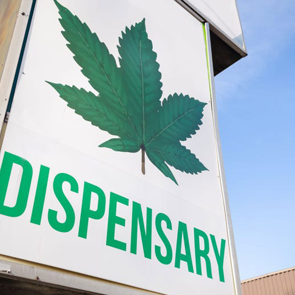 Big dispensary sign board