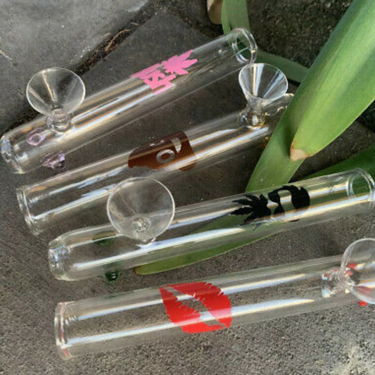 4 Glass Steamroller Pipes laid out on concrete