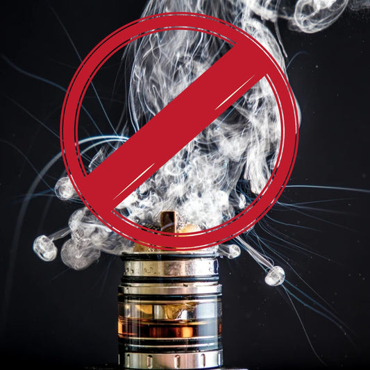 Vapor with NO sign over it