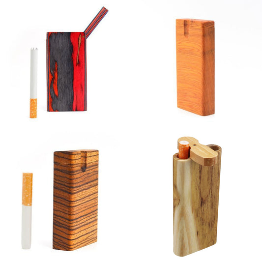 Four wooden dugout one hitter collection