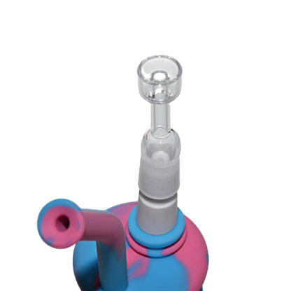 16mm Quartz Female Dab Nail On Top on Ceramic Nail in Dab Rig