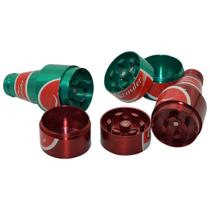 Beer Bottle Herb Grinders come in a variety of colors