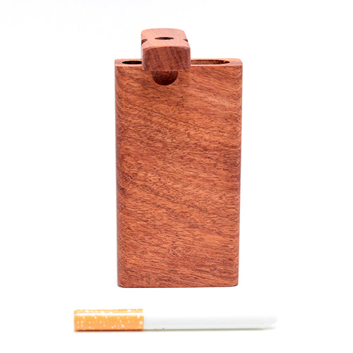 African Rosewood Dugout Pipe Ceramic One Hitter 