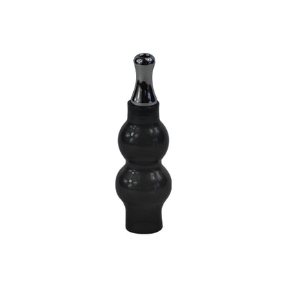 Black Double Bubble Glass Globe Atomizer - Vape Vet Store 
