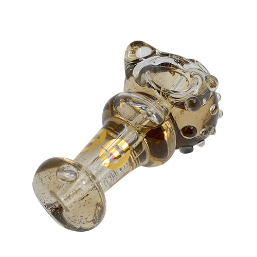 Black Glass Liquid Glitter Pipe 