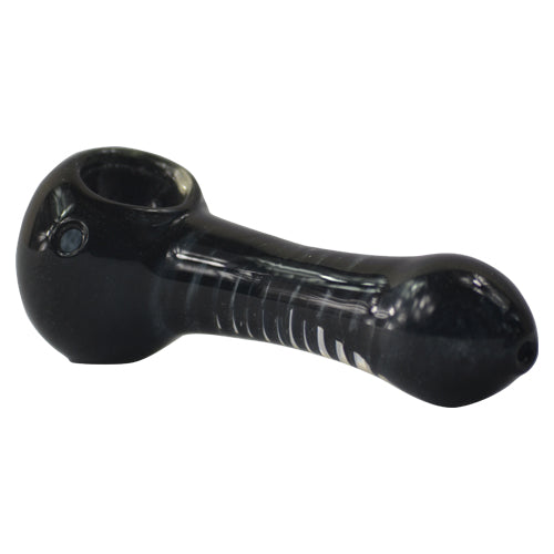 Black Solid Color Glass Spoon Pipes for Sale - Vape Vet Store 