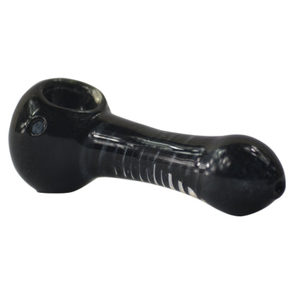 Black Solid Color Glass Spoon Pipes for Sale - Vape Vet Store 
