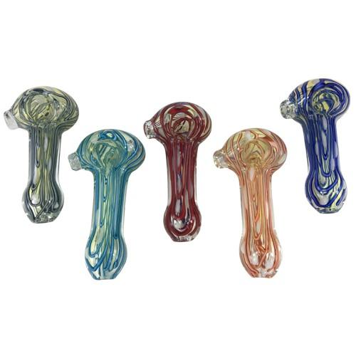 Color Changing Hand Blown Glass Spoon Pipes 