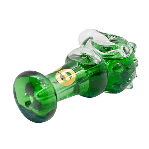 Green Glass Liquid Glitter Pipe 