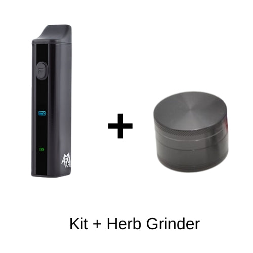 Pulsar Herb Vape with Black 4 PIece Herb Grinder 