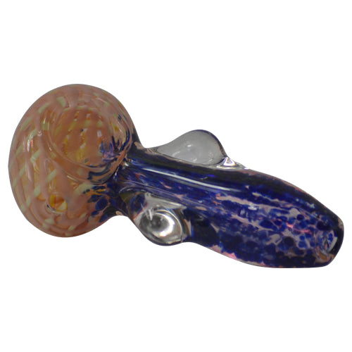 Purple Ocean Spoon Pipe is made of borosilicate glass