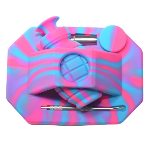 Silicone Nectar Collector Hand Grenade Kit Purple Pink Blue Color