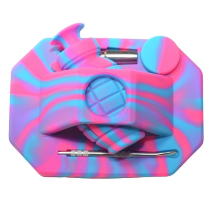 Silicone Nectar Collector Hand Grenade Kit Purple Pink Blue Color