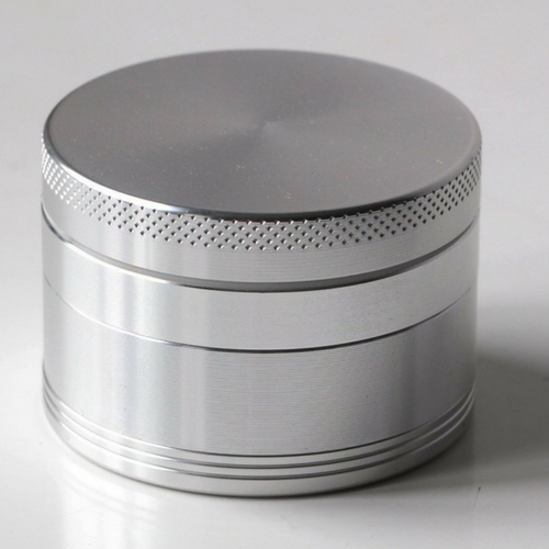 Silver 4 Piece Herb Grinder 55MM Size