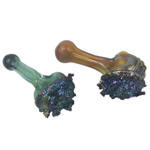 Bismuth Infused Glass Spoon Pipes Designed by Glass Artist Tony Kazy 