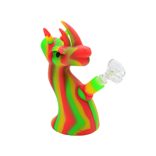 Four Different Colors of Silicone Dragon Bubbler