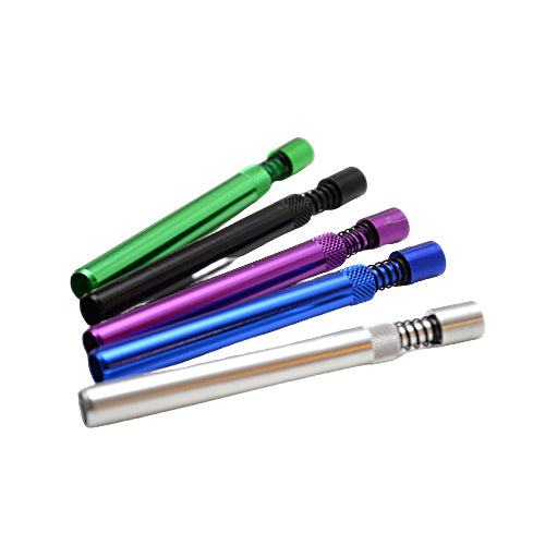 Different Colors of Push and Clear One Hitter Pipes
