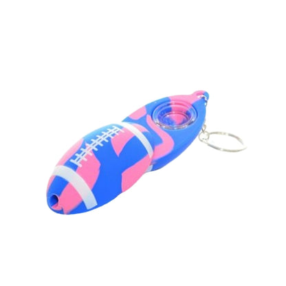 Football Keychain Pipe Pink Blue