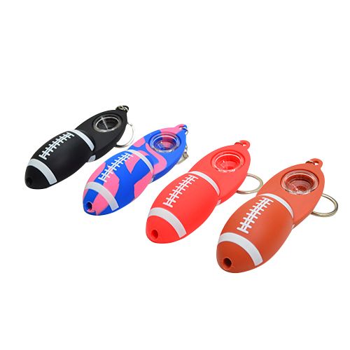Football Keychain Spoon Pipes Color Varieties