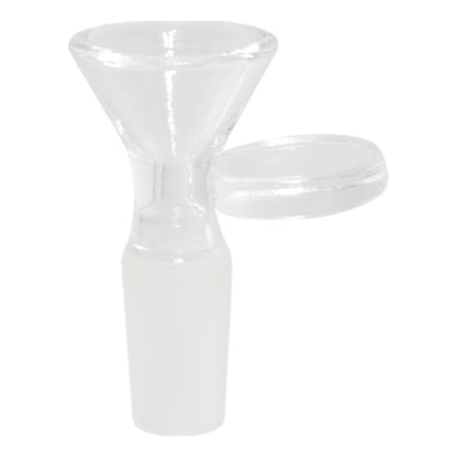 Glass Funnel Bong Bowl Piece with Round Handle