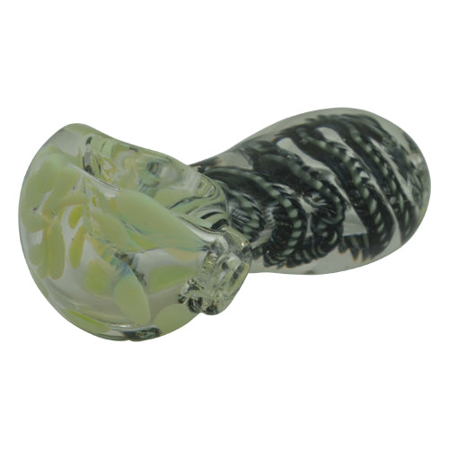Black Spiral Glass Spoon Pipes for Sale 