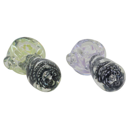 Black Spiral Spoon Pipe Mouthpiece