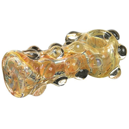 Marble Covered Glass Pipe Spoon Design - Vape Vet Store