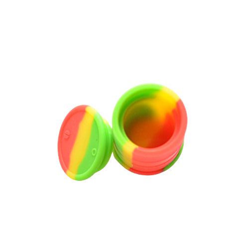 Silicone Oil Drum Dab Container Open Lid Top View