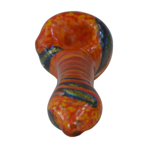 Dichroic Swirl Glass Pipe is 4.5 Inches