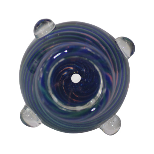 bluish Bong Bowl 14MM for Dry Herbs 