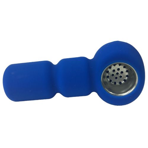 Thick Silicone Pipe Blue