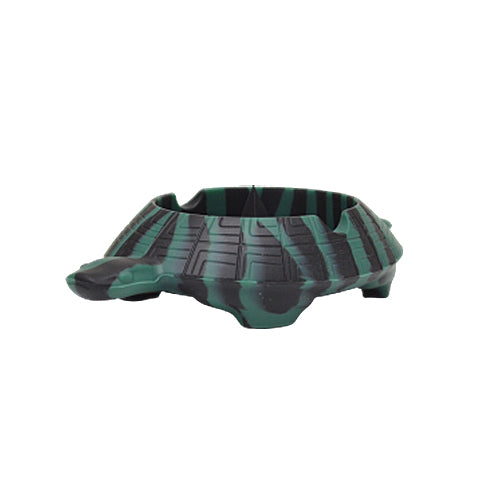 Black and Green Silicone Turtle Debowler Ashtray