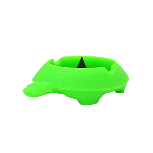 Green Silicone Turtle Debowler Ashtray