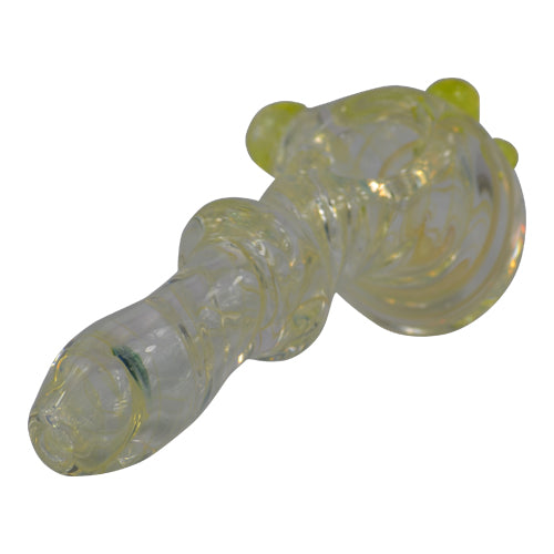 Yellow Color Changing Glass Pipe - Vape Vet Store 